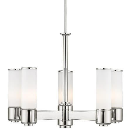 A large image of the Livex Lighting 52105 Polished Nickel