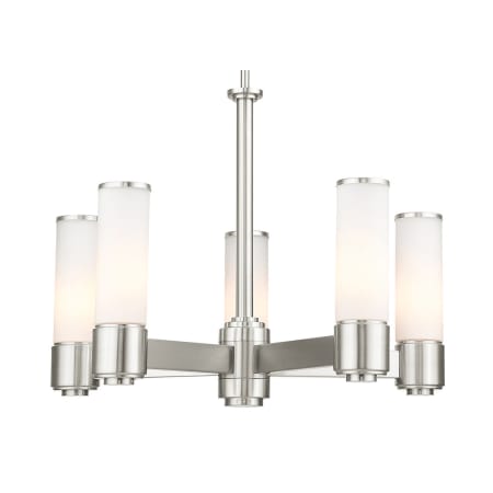 A large image of the Livex Lighting 52105 Brushed Nickel