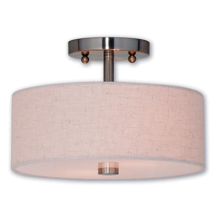 A large image of the Livex Lighting 52133 Brushed Nickel