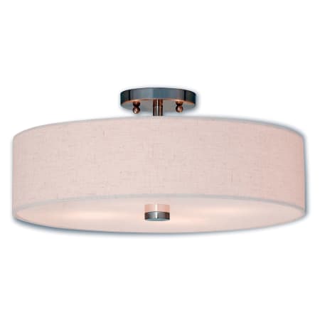 A large image of the Livex Lighting 52136 Brushed Nickel