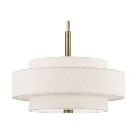 A large image of the Livex Lighting 52137 Antique Brass