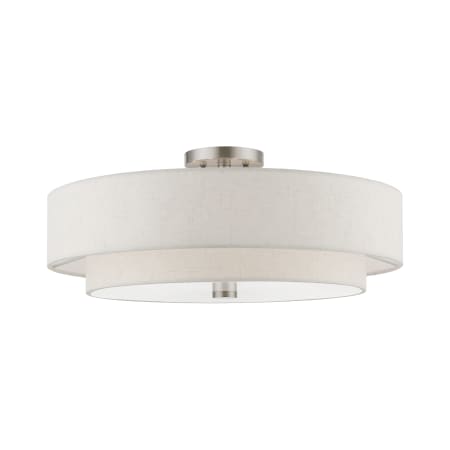 A large image of the Livex Lighting 52139 Brushed Nickel
