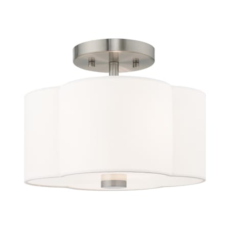 A large image of the Livex Lighting 52151 Brushed Nickel