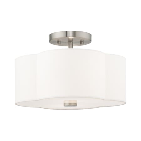 A large image of the Livex Lighting 52152 Brushed Nickel