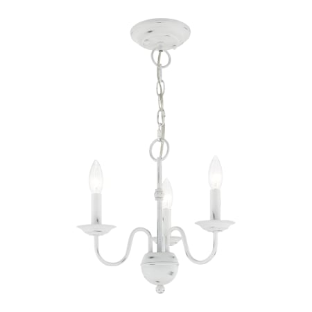 A large image of the Livex Lighting 52163 Alternate Angle (Antique White)