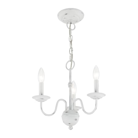 A large image of the Livex Lighting 52163 Alternate Angle (Antique White)