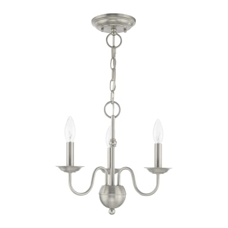 A large image of the Livex Lighting 52163 Alternate Angle (Brushed Nickel)