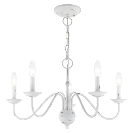 A large image of the Livex Lighting 52165 Alternate Angle (Antique White)