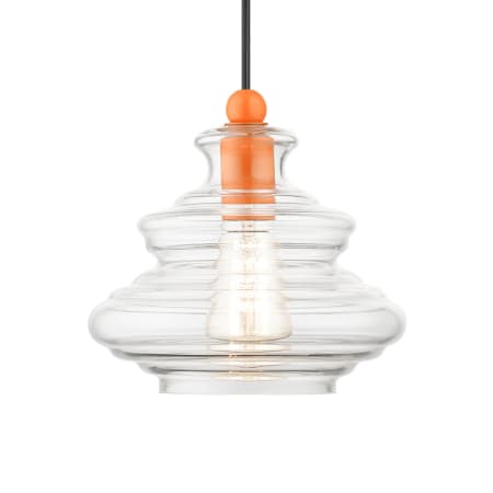 A large image of the Livex Lighting 52831 Shiny Orange