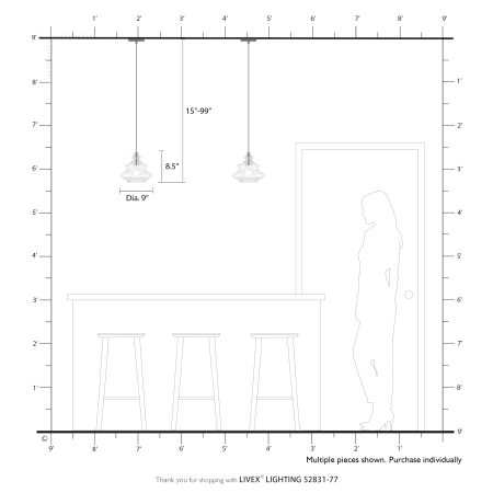 A large image of the Livex Lighting 52831 Alternate Image