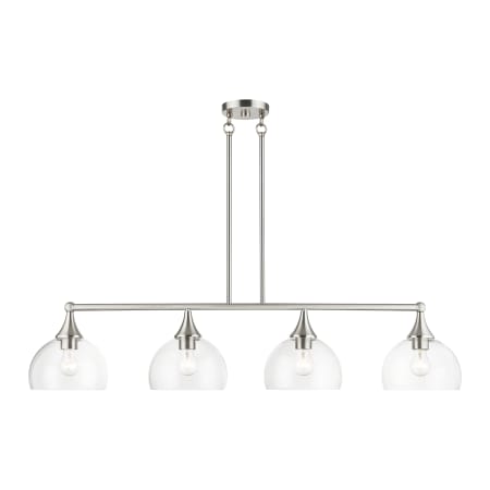 A large image of the Livex Lighting 53644 Brushed Nickel