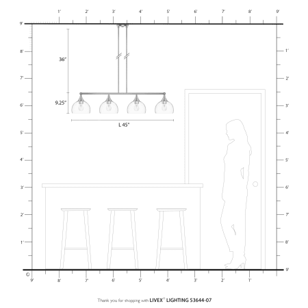 A large image of the Livex Lighting 53644 Alternate Image