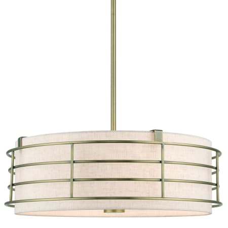 A large image of the Livex Lighting 55114 Antique Brass