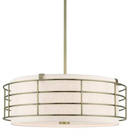 A large image of the Livex Lighting 55115 Antique Brass