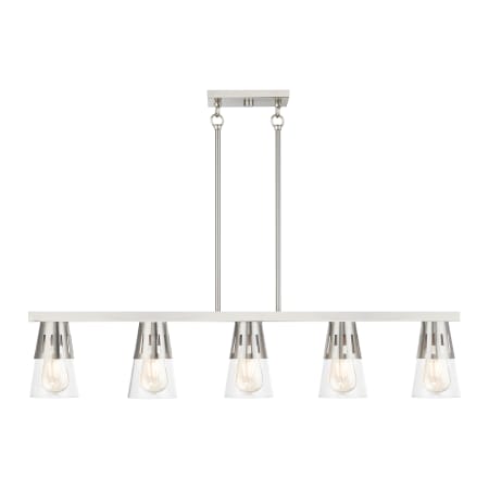 A large image of the Livex Lighting 56455 Brushed Nickel