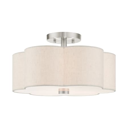 A large image of the Livex Lighting 58063 Brushed Nickel