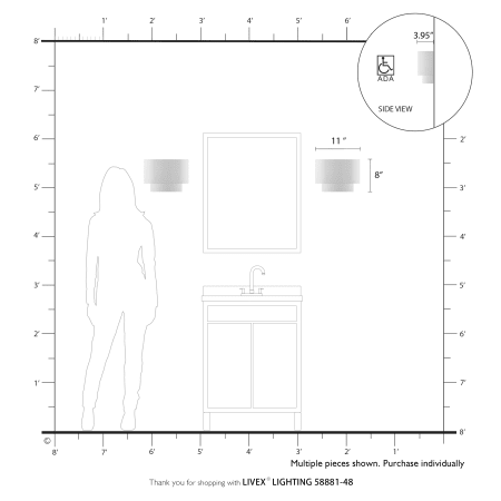 A large image of the Livex Lighting 58881 Alternate Image