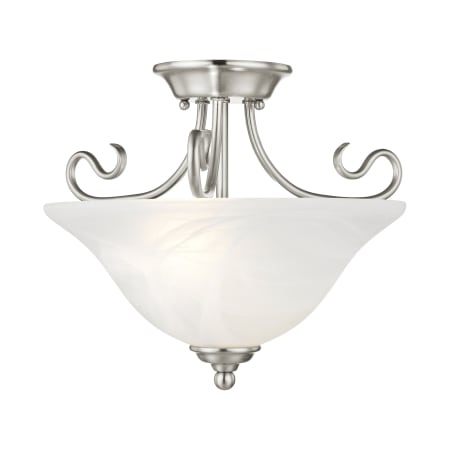 A large image of the Livex Lighting 6121 Brushed Nickel