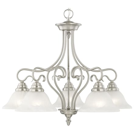A large image of the Livex Lighting 6135 Brushed Nickel