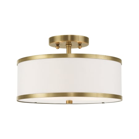 A large image of the Livex Lighting 62627 Antique Brass