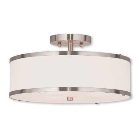 A large image of the Livex Lighting 62628 Brushed Nickel