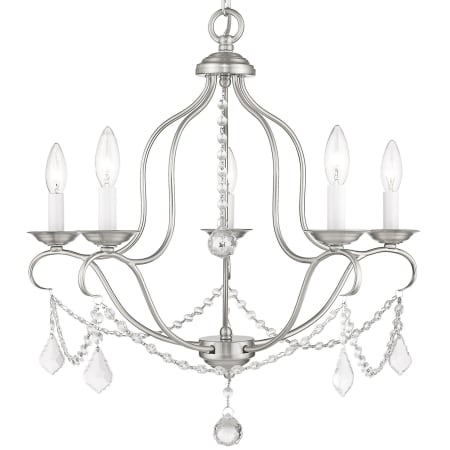 A large image of the Livex Lighting 6435 Brushed Nickel