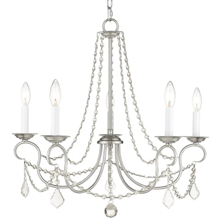 A large image of the Livex Lighting 6515 Brushed Nickel