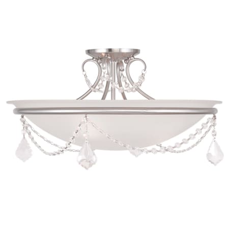 A large image of the Livex Lighting 6525 Brushed Nickel