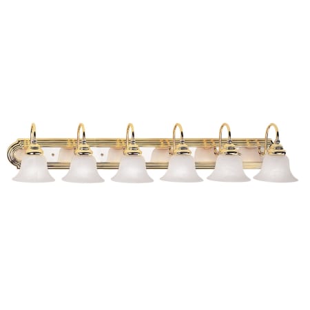 A large image of the Livex Lighting 1006 Polished Brass / Chrome