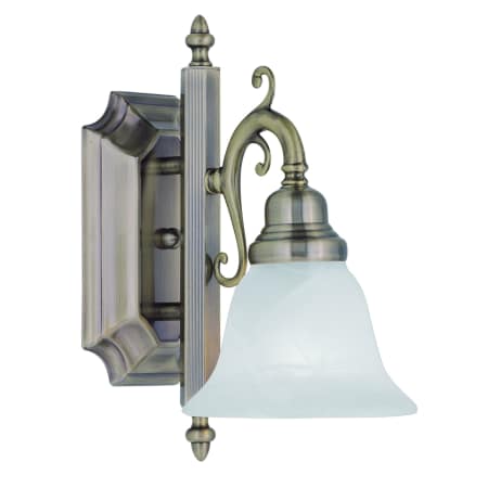 A large image of the Livex Lighting 1281 Antique Brass