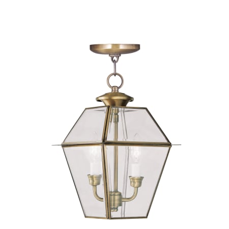 A large image of the Livex Lighting 2285 Antique Brass