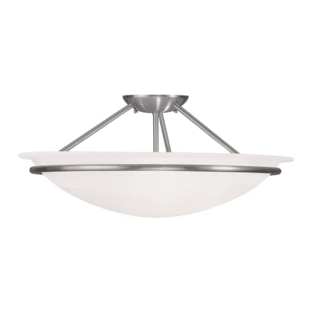 A large image of the Livex Lighting 4825 Brushed Nickel