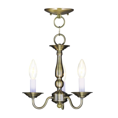 A large image of the Livex Lighting 5009 Antique Brass
