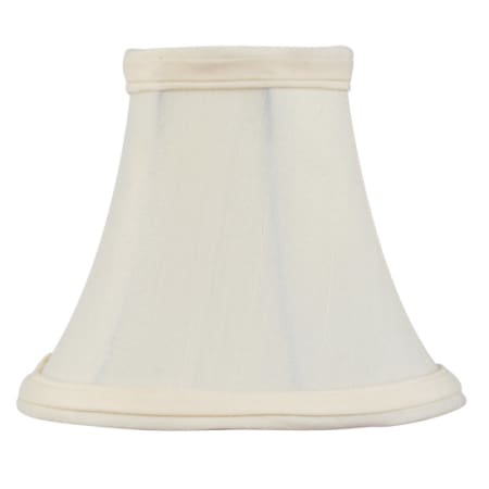 A large image of the Livex Lighting S102 Ivory Silk Bell Clip Shade
