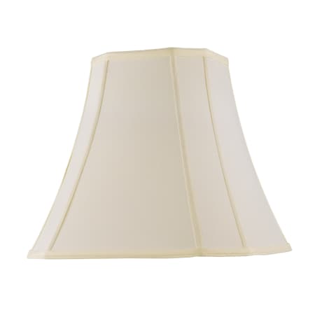 A large image of the Livex Lighting S513 Off White Shantung Silk Square Cutcorner Bell Shade