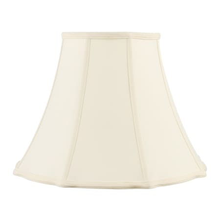 A large image of the Livex Lighting S521 Off White Bell Star Shantung Silk Shade