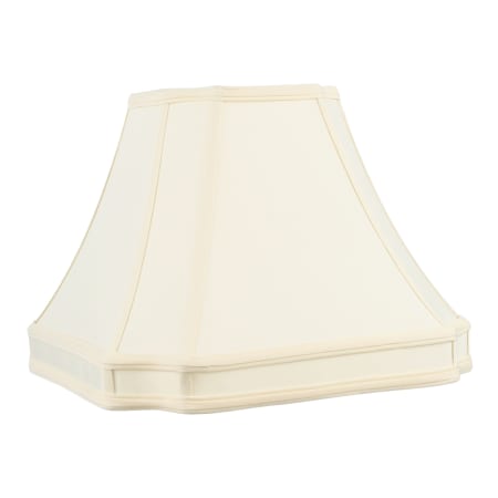 A large image of the Livex Lighting S546 Off White Round Cut Corner Shantung Silk Shade