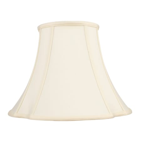 A large image of the Livex Lighting S550 Off White French Oval Shantung Silk Bell Shade