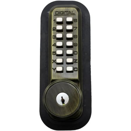 A large image of the Lockey 2210DCKO Antique Brass