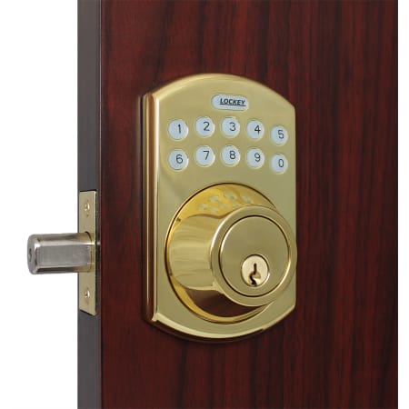 A large image of the Lockey E-915 Bright Brass