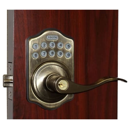 A large image of the Lockey E-985 R Antique Brass