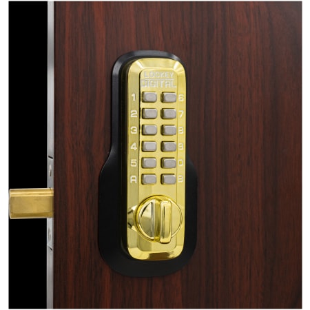 A large image of the Lockey M210DC Bright Brass