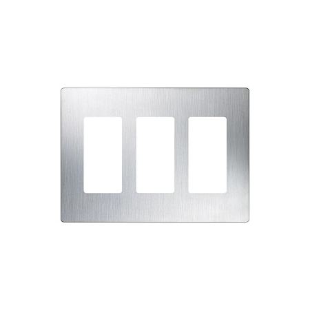 A large image of the Lutron CW-3 Stainless Steel