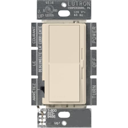 A large image of the Lutron DV-10P Light Almond