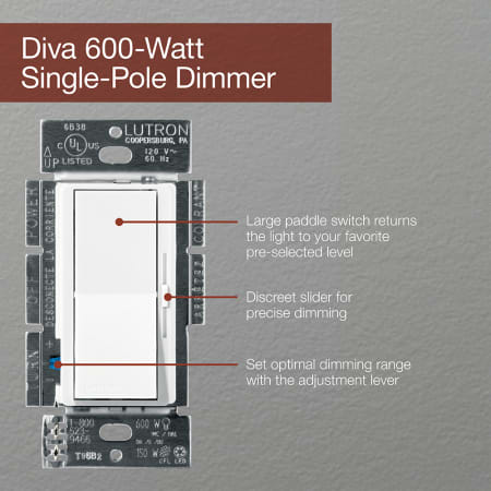 A large image of the Lutron DV-600P Alternate Image