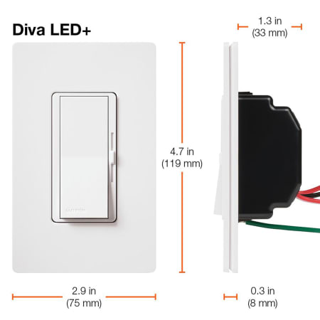 A large image of the Lutron DVCL-253P Alternate Image