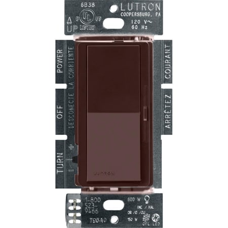 A large image of the Lutron DVCL-253P Brown