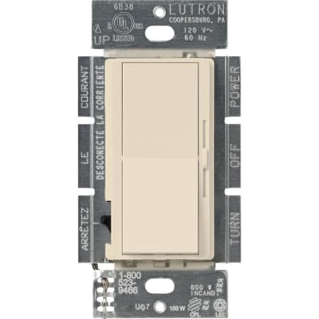 A large image of the Lutron DVCL-253P Light Almond
