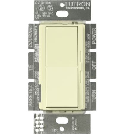 A large image of the Lutron DVELV-300P Almond