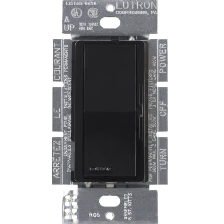 A large image of the Lutron DVELV-303P Black